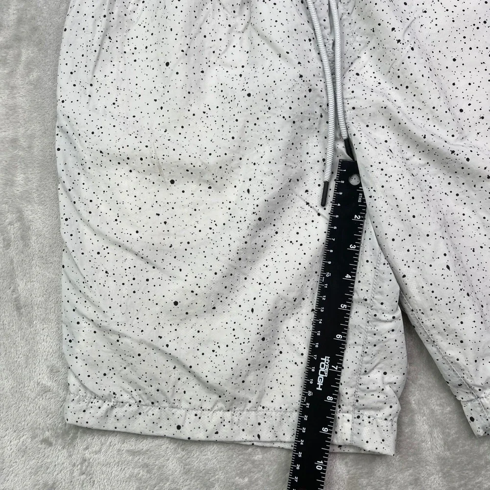 Jordan Jumpman Poolside Shorts Mens S White‎ Cement Speckle Nylon Mesh Lined 9